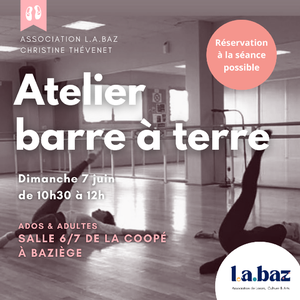Atelier BARRE A TERRE du mois de juin