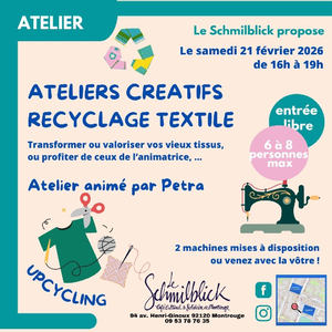 UPCYCLING TEXTILE ATELIER CREATIF
