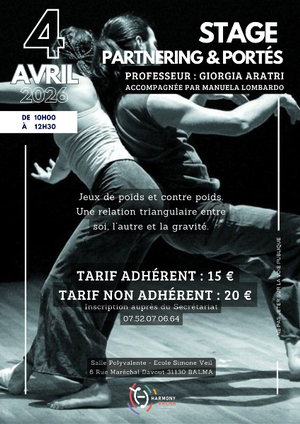 Stage de partnering et portés