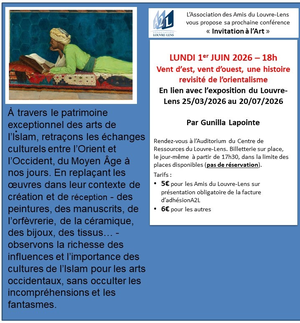 CONFERENCE LUNDI 1er  JUIN 2026 :   L'ORIENTALISME
